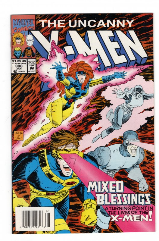 Uncanny X-Men #308 Scott Lobdell John Romita, Jr. Newsstand NM