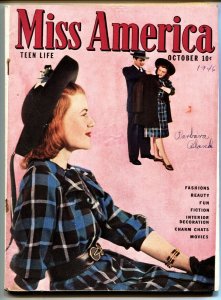 Miss America Vol 4 #6 1946-Fashions- Patsy Walker- Timely Comics