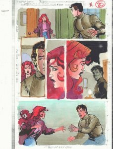 Spectacular Spider-Man #220 p.20 Color Guide Art - Peter & MJ - by John Kalisz