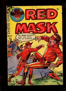 RED MASK #45 (5.0) STAGE TO DEVIL'S GRASP!! 1954