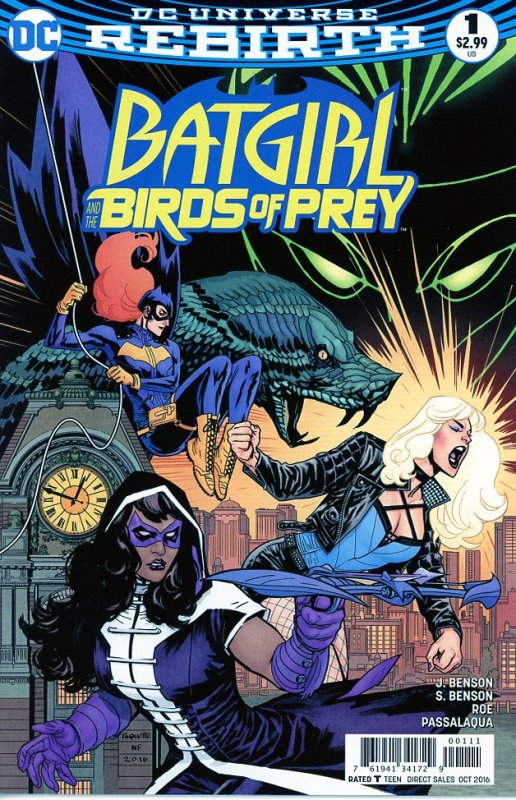 Batgirl & The Birds of Prey 1  Paquette Cover 9.0 (our highest grade)