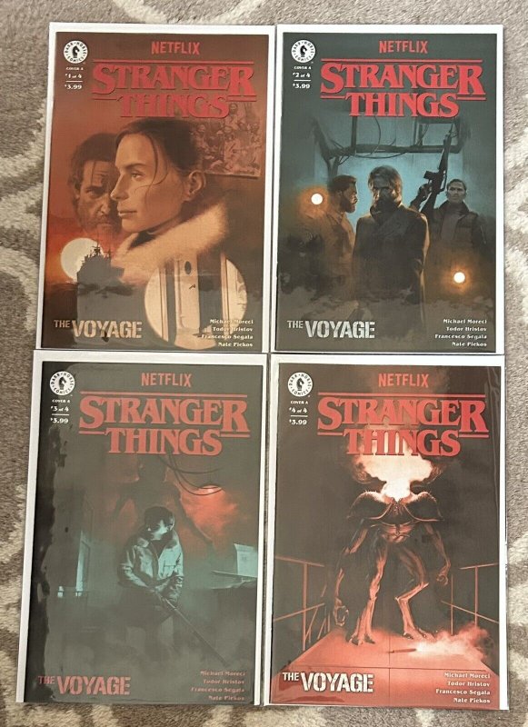 Stranger Things #1,2,3,4 The Voyage Netflix Dark Horse Comics Complete Set NM