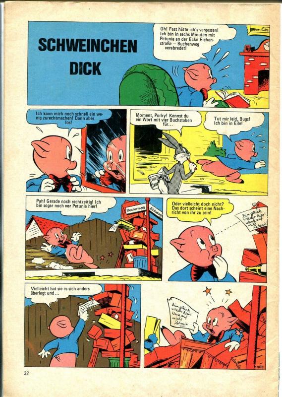 Schweinchen Dick #95 1977-Porky Pig-Elmer Fudd-Speedy Gonzales-VG
