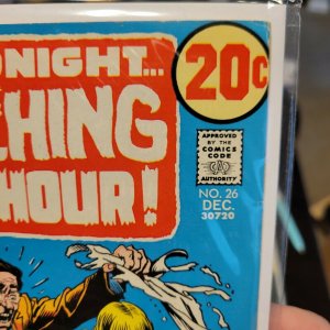 Witching Hour 26 Glossy High Grade VF or better 1972 Cardy Cover 