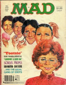 ORIGINAL Vintage 1983 Mad Magazine #240 Tootsie Dark Crystal Gimme a Break