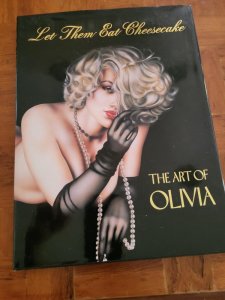 LET THEM EAT CHEESECAKE Art of OLIVIA, HC, 1st, 1993, FN/VG+, Signed Olivia