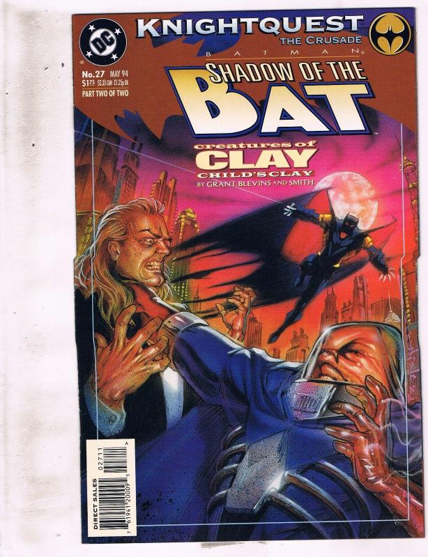 Lot of 2 Batman Shadow of the Bat DC Comic Books #26 27 KS5