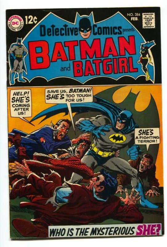 Detective Comics #384 comic book 1969- Batman Robin Bat-girl Gil Kane VF-