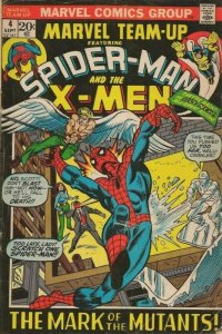 Marvel Team Up #4 ORIGINAL Vintage 1972 Spiderman X Men