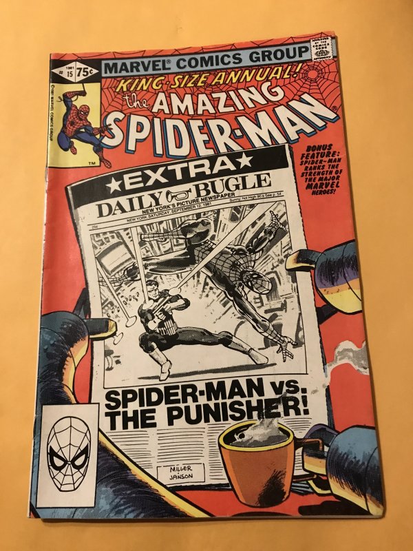 THE AMAZING SPIDER-MAN Annual #15 : Marvel 1981 Fn+; early Frank Miller