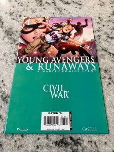 Young Avengers & Runaways # 4 NM 1st Print Civil War Tie-In Marvel Comics 4 J391