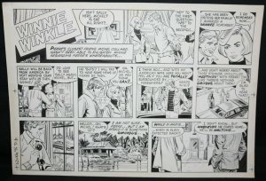 Winnie Winkle Sunday Strip - LA - 12/7/1986 Signed art by Frank Bolle 