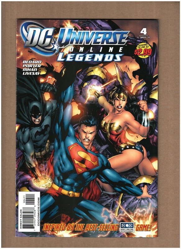 DC Universe Online Legends #4 DC Comics 2011 Batman Superman Wonder Woman VF-