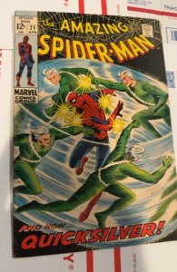 The Amazing Spider-Man #71 (1969) Guest Quicksilver Romita art