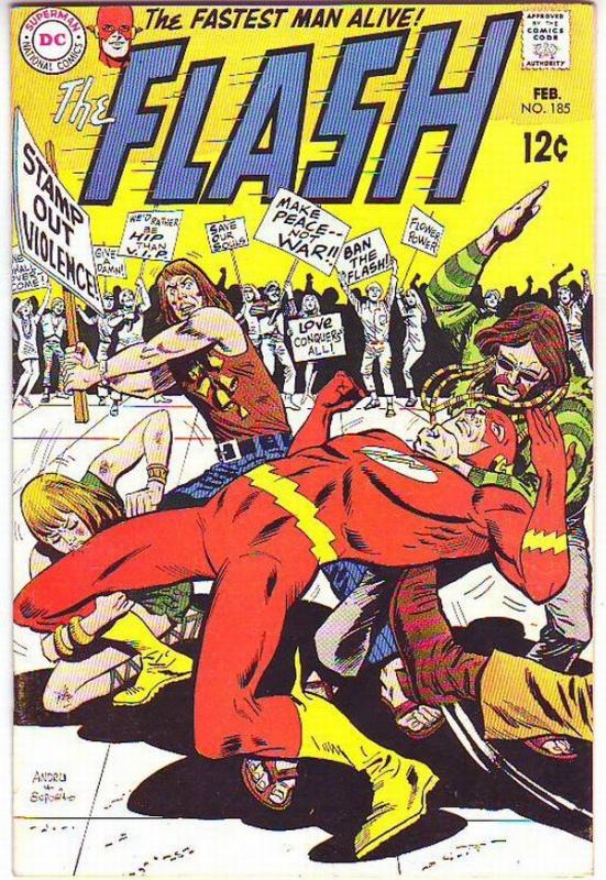 Flash, The #185 (Feb-69) FN/VF Mid-High-Grade Flash
