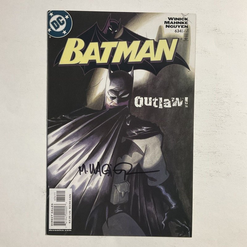 Batman 634 2005 Signed by Matt Wagner DC Comics NM near mint