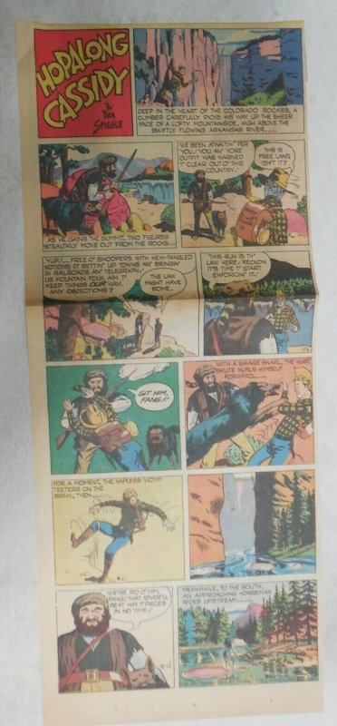 Hopalong Cassidy Sunday Page by Dan Spiegle from 8/12/1951 Size: 7 x 17 inches