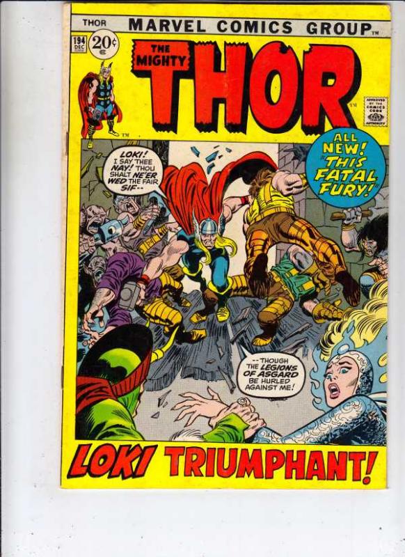 Thor, the Mighty #194 (Dec-71) FN- Mid-Grade Thor