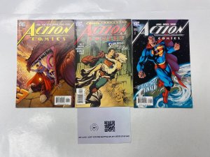 3 Action Comics DC comic books #833 836 840 115 KM16