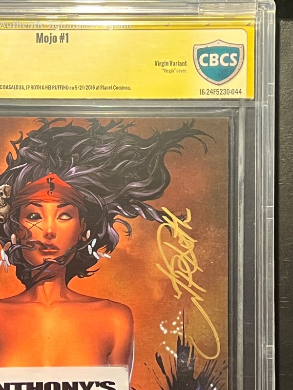 Mojo #1 Virgin Cover Variant 3x Sigs By Basaldua, Roth & Ruffino (2015) CBCS 9.8