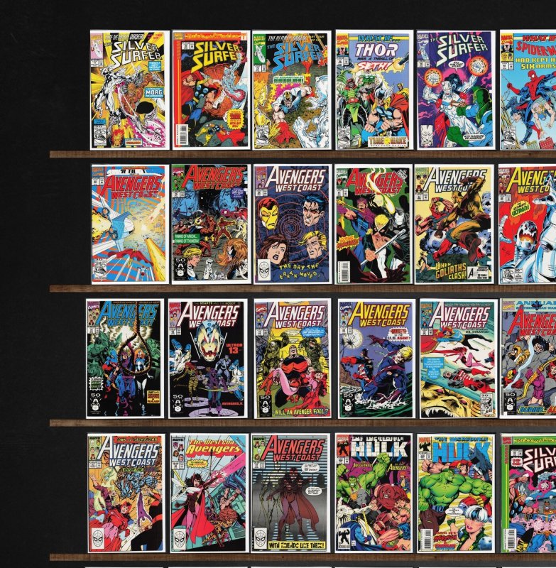 Huge Lot 150+ Comics with Avengers West Coast, Quasar & More!