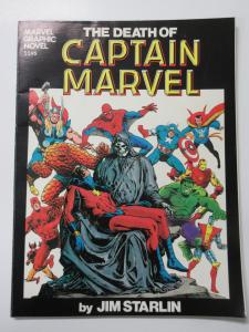 Death of Captain Marvel- Graphic Novel #1 Third 3rd Printing by Jim Starlin A