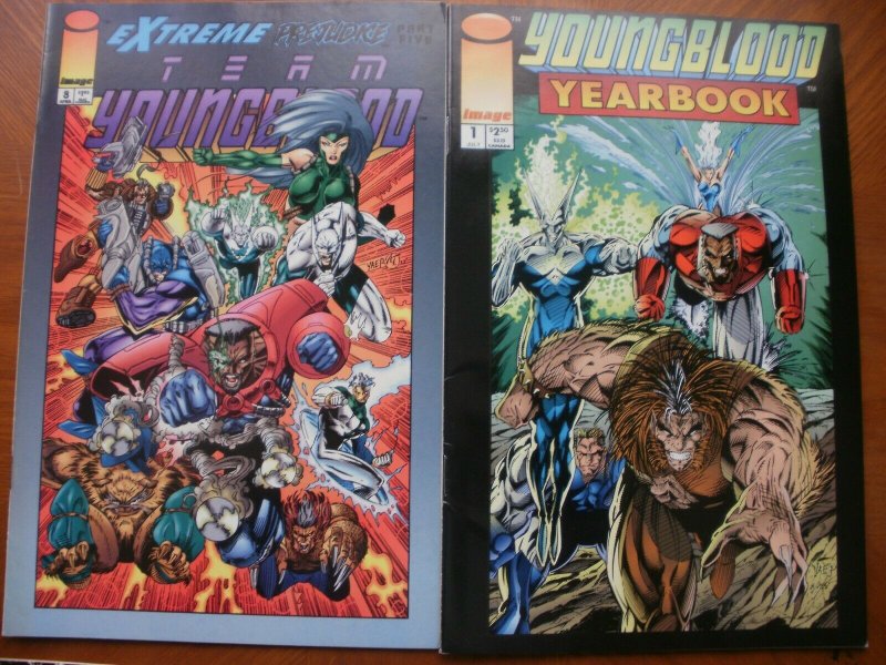 10 Image YOUNGBLOOD Comic: #3 6 TEAM #4 6 8 YEARBOOK #1 STRIKEFILE #1 2 3 4