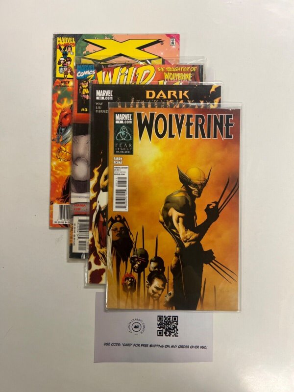 4 Marvel Comics Wolverine # 7 90 + Wild Thing # 3 + X-Men # 27 59 JS25