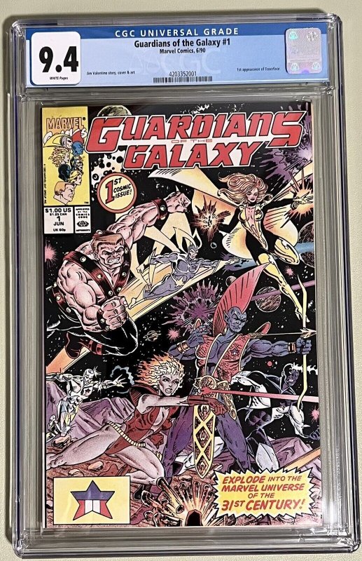 Guardians of the Galaxy by Jim Valentino #1 (Marvel, 2014) CGC Graded 9.4 9780785184201