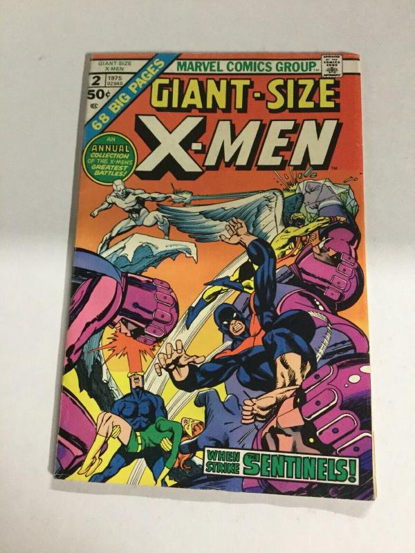 Giant-Size X-Men 2 Vg Very Good 4.0 Water Damage Marvel Comics