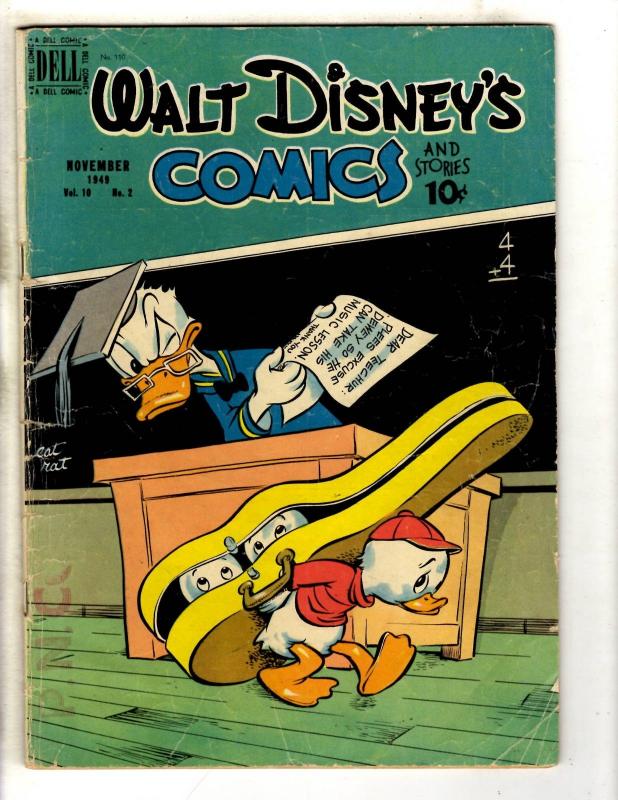 Walt Disney's Comics & Stories # 110 VG Dell Golden Age Comic Book V. 10 # 2 JL8