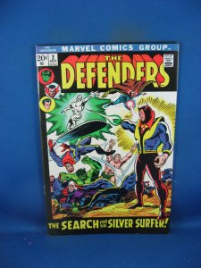 THE DEFENDERS 2 SILVER SURFER NM MARVEL 1972