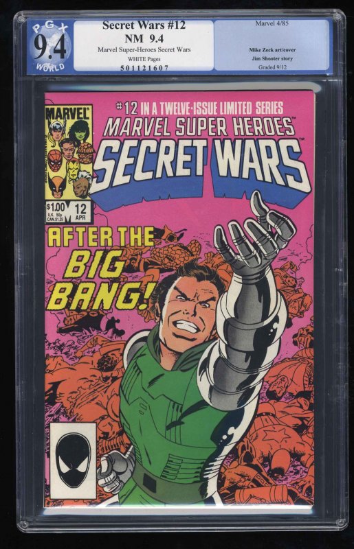 Marvel Super-Heroes Secret Wars #12 PGX NM 9.4