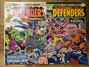 Defenders #18, 20 (1974) VF/NM 9.0 lot of 2 1st appearance of Wrecking Crew kg