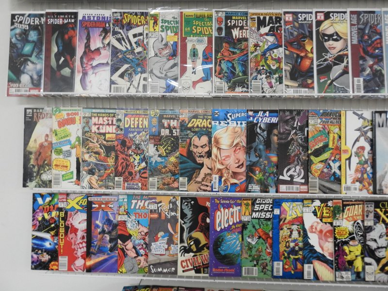 Huge Lot 180+ Comics W/ Spider-Man, Marvels, Daredevil, Cap+ Avg Fine Condition!