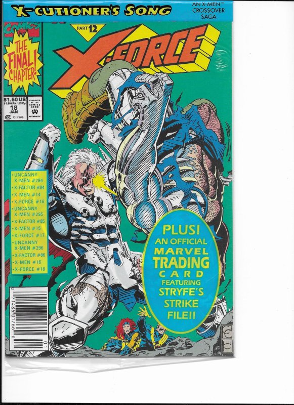 X-Force #18 Newsstand Edition (1992)