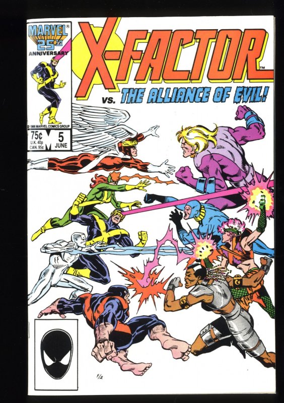 X-Factor (1986) #5 NM 9.4 1st Apocalypse Cameo!