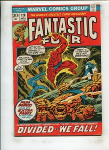 FANTASTIC FOUR #128 (5.5) DIVIDED WE FALL!! 1972
