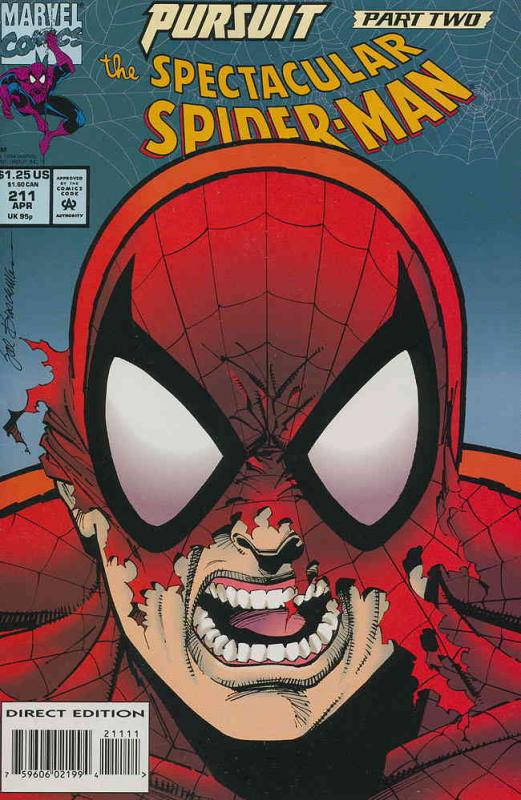 Spectacular Spider-Man, The #211 VF ; Marvel | Pursuit 2