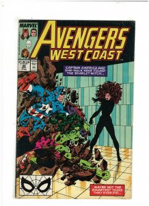 West Coast Avengers #48 VG+ 4.5 Marvel Comics Scarlet Witch & Vision, John Byrne 
