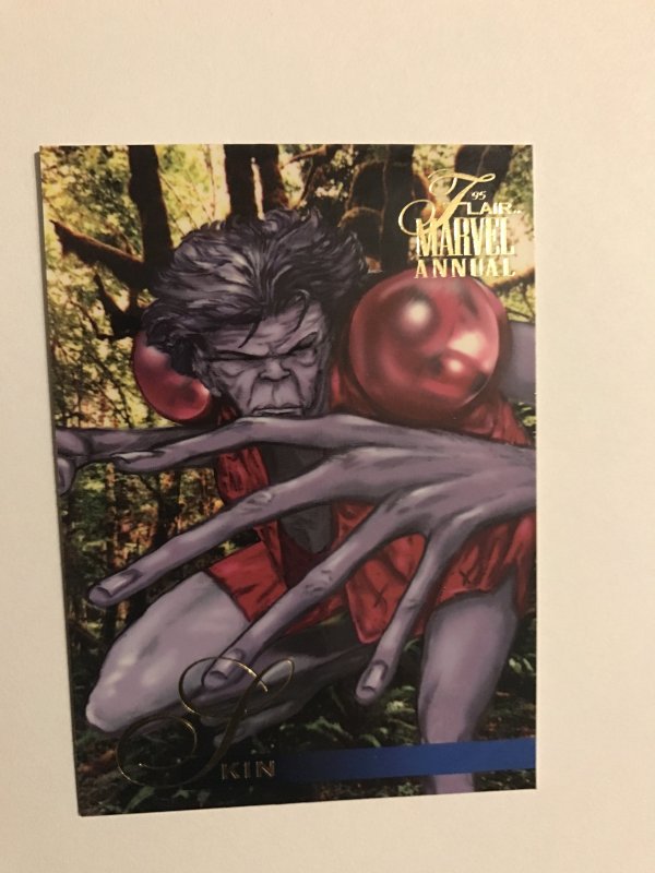 SKIN #14 card : Marvel Annual 1995 Flair; NM/M;  X-men, base