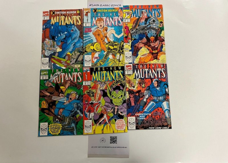 6 New Mutants Marvel Comics Books #91 92 93 94 95 96 Liefeld 2 SM11