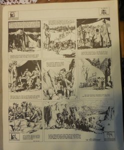 Prince Valiant by Hal Foster Syndicate Proof 9/17/1939  Size 16 x 20 inches