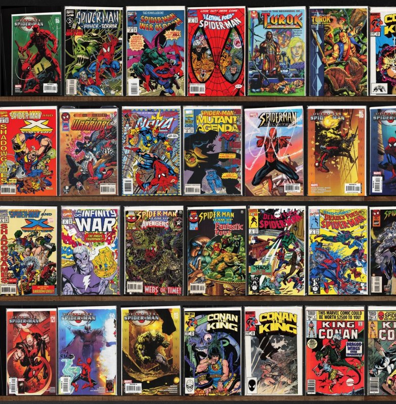 Huge Lot 140+ Comics with Turok, Dinosaur Hunter, Ultimate Spider-Man & More!
