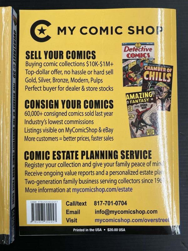 Overstreet @50 Five Decades Comic Book Price Guide Vol. #50 HC + TPB (SET of 2)