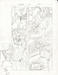 Scarecrow from Batman Pencil Art Prelim - art by Marshall Rogers