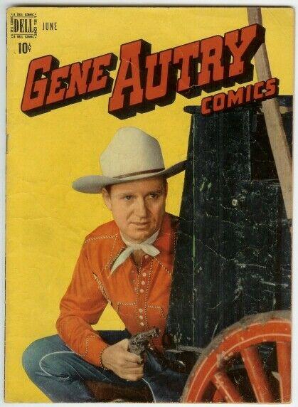 GENE AUTRY (1943-1959 FAWCETT/DELL) 16 VG- PHOTOCOVER COMICS BOOK