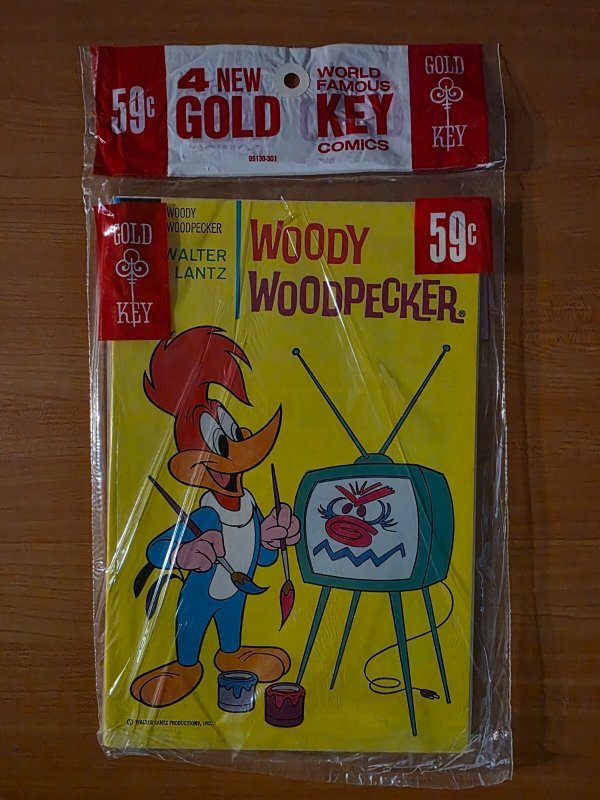 Gold Key 4 Pack SEALED Donald Duck #148 Wacky Witch #10 Bullwinkle #7 ~NM~ 1973