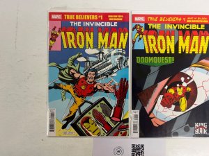2 Iron Man Marvel Comic Books # 1 1 Red Guardian Spiderman Hulk Thor 61 JS65