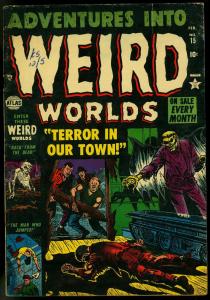 Adventures into Weird Worlds #15 1952- Atlas Horror-Vampire cover VG